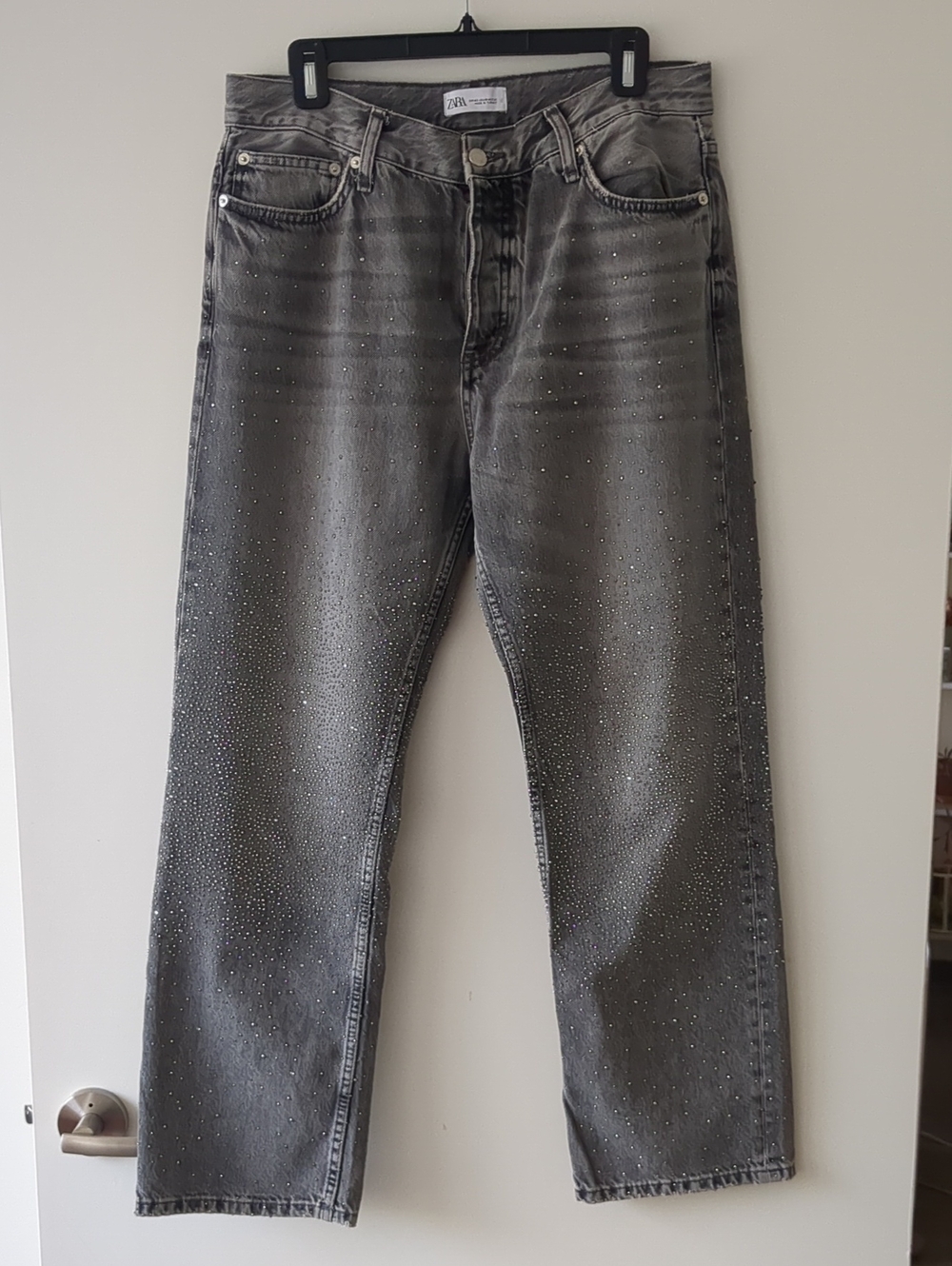 Zara Jeans With Silver Gems